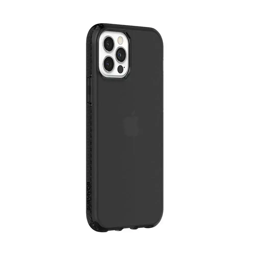 Чохол Griffin Survivor Clear for iPhone 12 | 12 Pro - Black (GIP-051-BLK)
